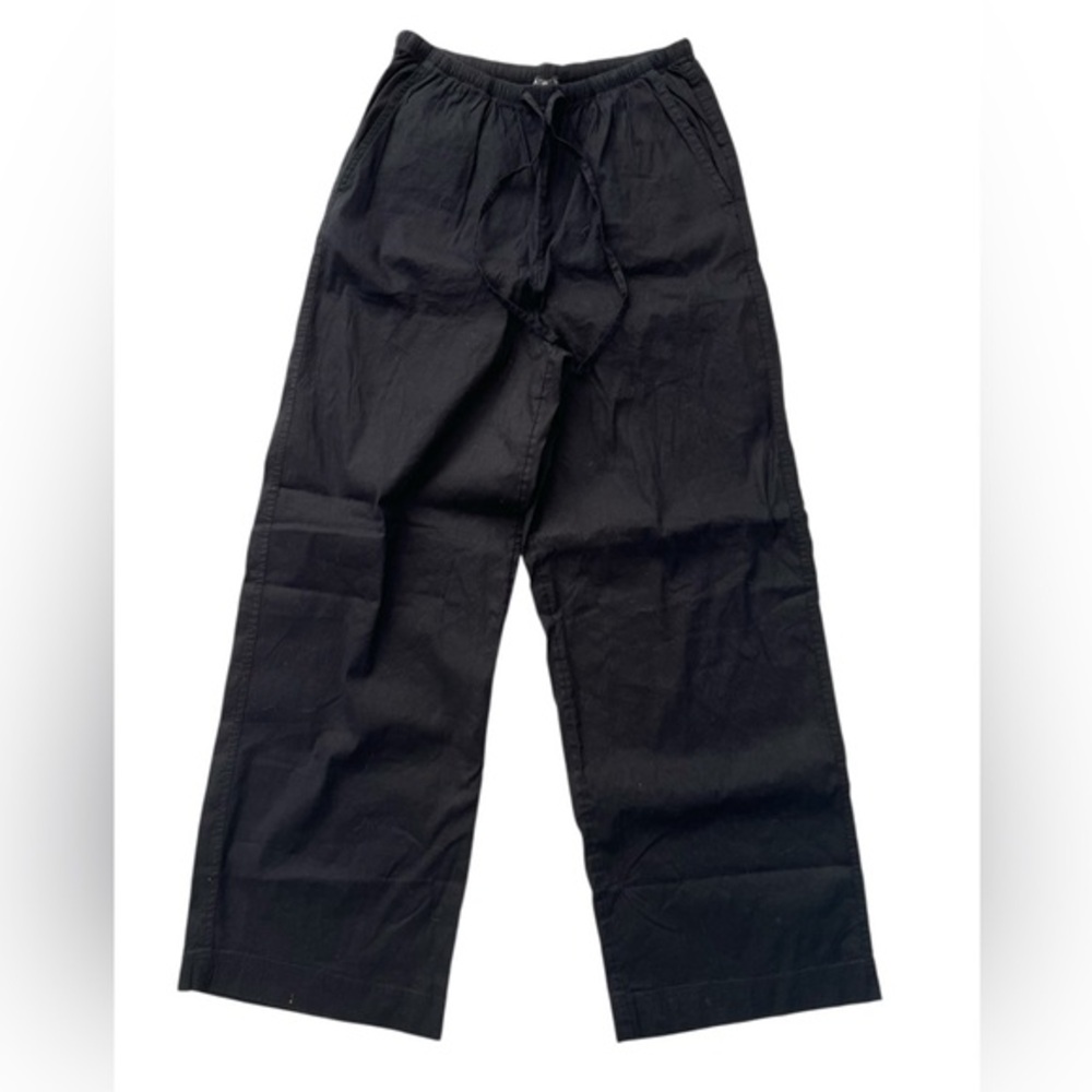 Athleta lien blend Black Wide Leg Pants